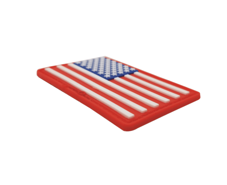 Blue Lives Matter American Flag PVC Morale Patch