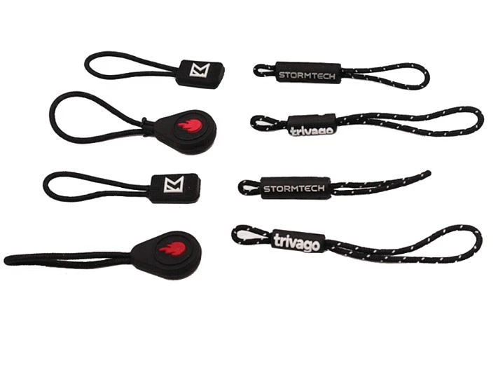 pvc string zipper pull with logo