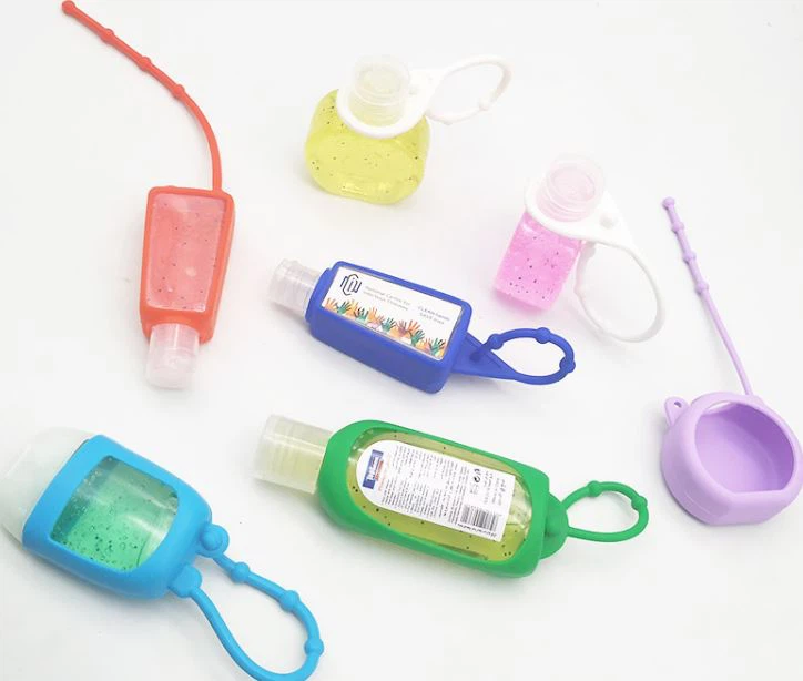 silicone Short hand wrist strap lanyard for hand sanitizer bottle silicone Short hand wrist strap lanyard for hand sanitizer bottle