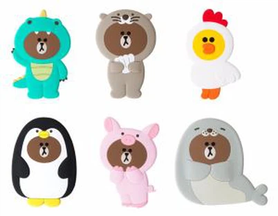 Znaky Silikonové ruční zrcátko pro přenosnou kosmetiku