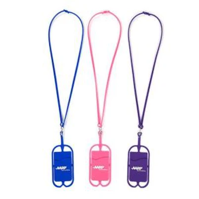 Silikonový popruh s peněženkou na telefon &