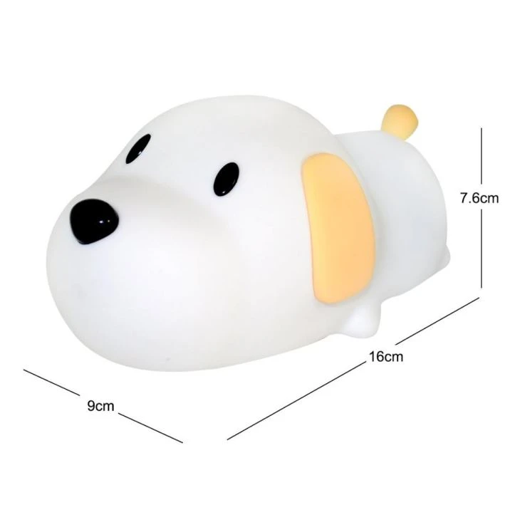 Creative LED Dog Light Portable Silicone Kids Night Lamp