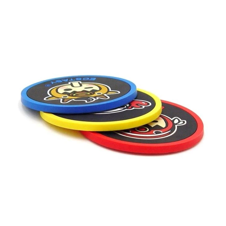 Promotional PVC Coaster With Embossed Logo