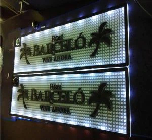 Zakázkové měkké Pvc Led Bar Mats, Bar Mat se světlem