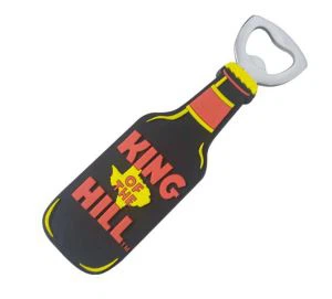 High Class Design 3D PVC otvírák na lahve / kovový otvírák na lahve