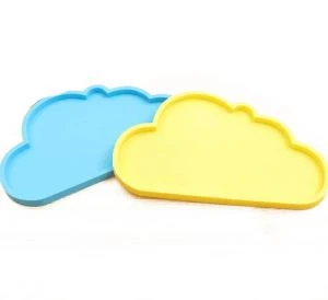 Nové kreativní silikonové čajové tácky Cloud roztomilé stylingové tácky