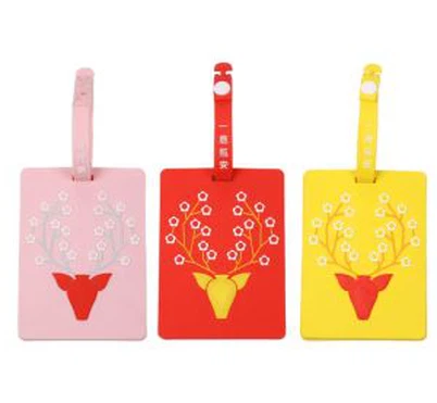 Měkké Pvc 3d zavazadlové visací gumové příslušenství pro zavazadla