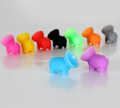 Roztomilý prasečí silikonový držák na mobilní telefon