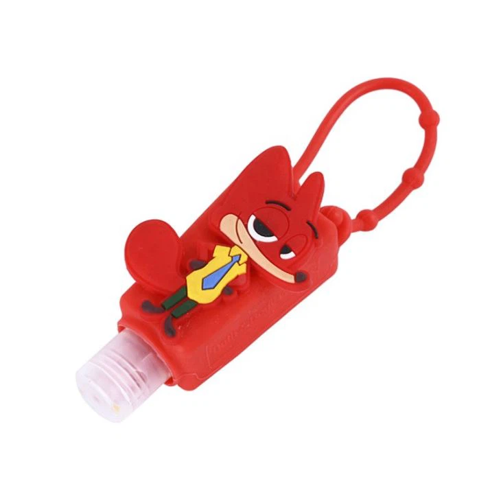 Cute Rabbit And Fox Silicone Alcohol Gel Bottle Holders For Travel