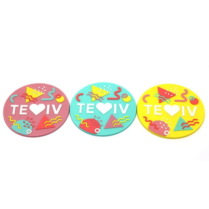 High Quality Custom Food Soft PVC Rubber Coaster