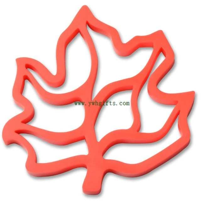 Leaves Silicone Place Mat Heat Resistant Insulation Pad Non-slip Coasters