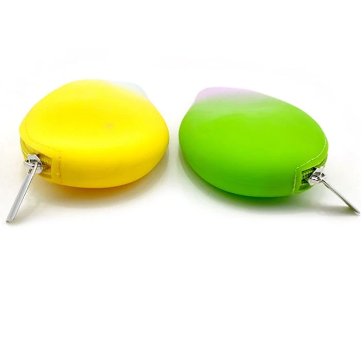 New Mango Silicone Wallet Zipper Coin Purse