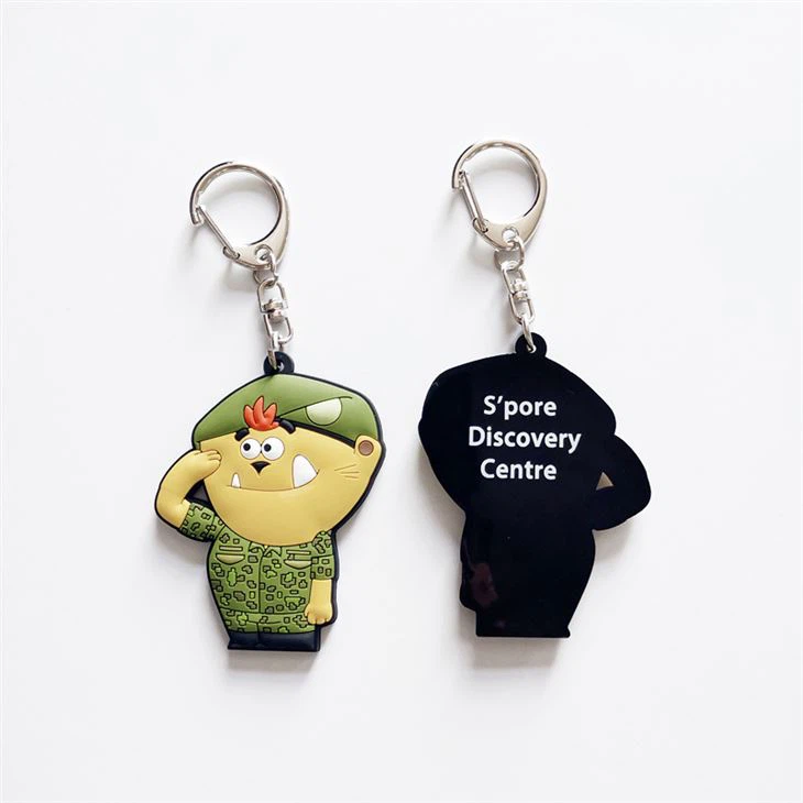 Promotional Cute Soft PVC Rubber Key Ring Key Chain Keychain