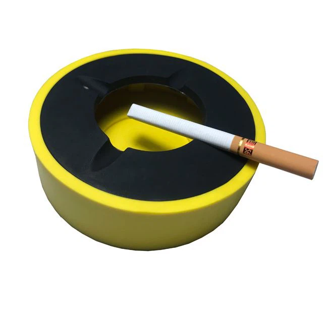 Kulatý silikonový popelník Nové popelníky s víčky