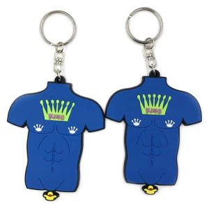 Držák na klíče ve tvaru těla 2d Design Soft Key Tag