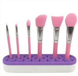 Multifunkční make -up štětec Držák na tužky Silikonové pero