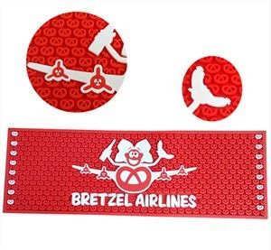 PVC Bar Runner Netoxické měkké gumové tyčové rohože