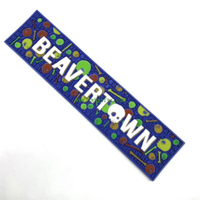 Green Anti Slip Bar Accessories Beer Soft Pvc Rubber Bar Mat suppliers